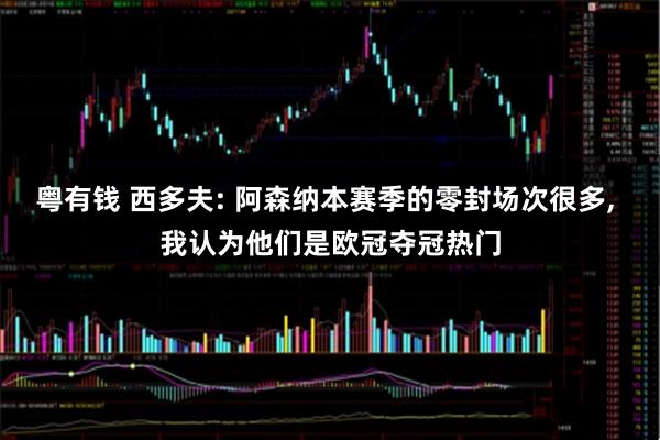 粤有钱 西多夫: 阿森纳本赛季的零封场次很多, 我认为他们是欧冠夺冠热门